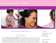 Tablet Screenshot of pediatricassociatesofmalden.com